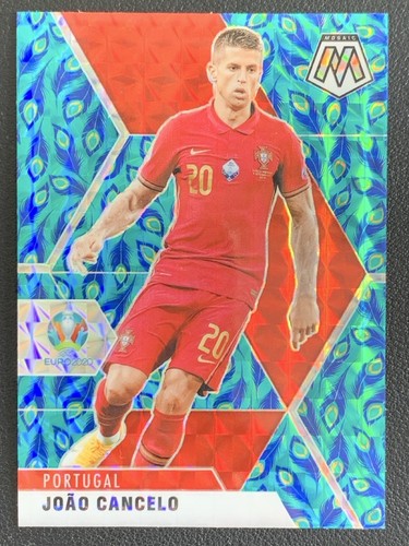 Joao Cancelo 2021 Panini Mosaic UEFA Euro Peacock Prizm