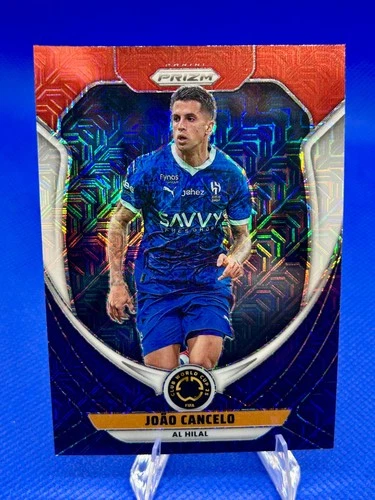 Joao Cancelo 2025 Panini Prizm FIFA Club World Cup Red White & Blue Mojo Prizm #14