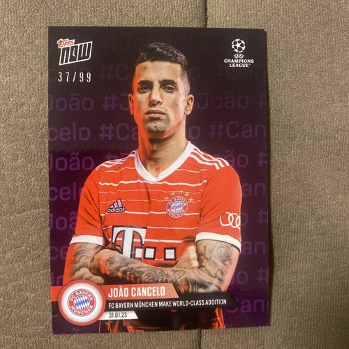 Joao Cancelo 2023 Topps Now UCL Parallel /99