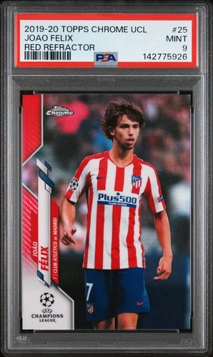 Joao Felix 2019 Topps Chrome Champions League Red Refractor /10