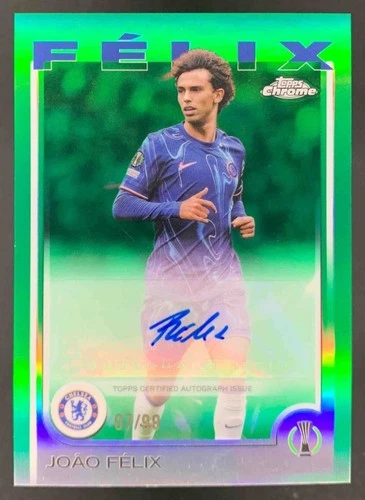 Joao Felix 2024 Topps Chrome Green Refractor /99
