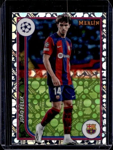 Joao Felix 2023 Topps Chrome Merlin UEFA Vintage Refractor