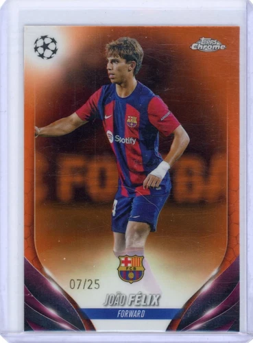 Joao Felix 2024 Topps Chrome Orange Refractor /25
