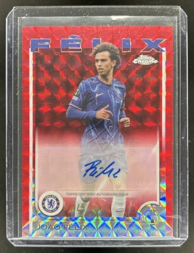 Joao Felix 2024 Topps Chrome Red Geometric Refractor /5