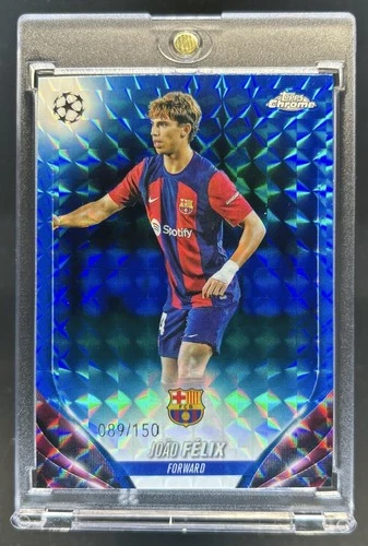 Joao Felix 2023 Topps Chrome UEFA Blue Geometric Refractor /150