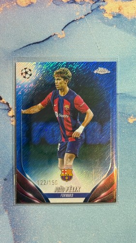Joao Felix 2024 Topps Chrome UEFA Blue Shimmer /150