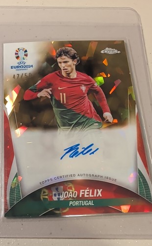Joao Felix 2024 Topps Chrome UEFA Euro Gold /50