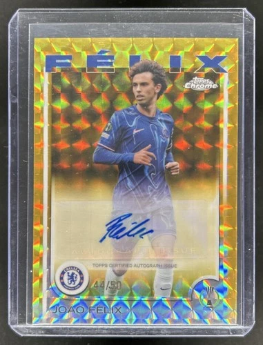 Joao Felix 2024 Topps Cromo UEFA Oro Refractor Geométrico /50