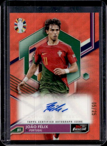 Joao Felix 2023 Topps Finest Orange Wave Refractor /25