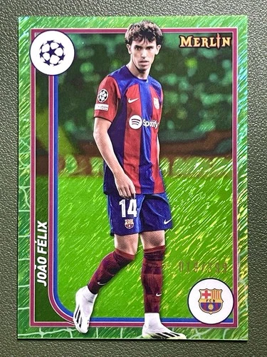 Joao Felix 2023 Topps Merlin Chrome Green Shimmer /399