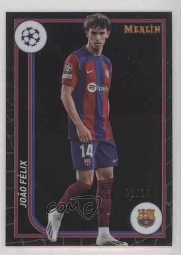 Joao Felix 2023 Panini Merlin UEFA Club Competitions Black Refractor 2/10