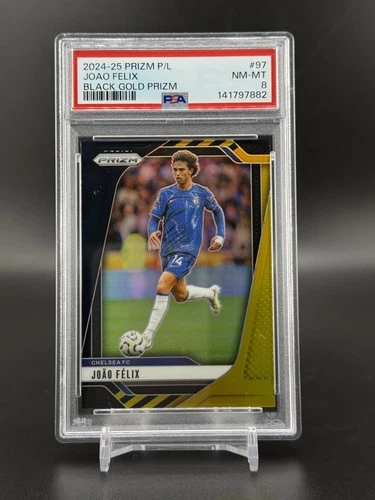 Joao Felix 2024 Panini Prizm Premier League Black Gold Prizm /8