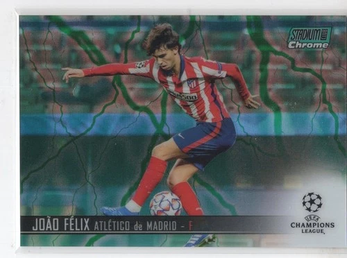Joao Felix 2021 Topps Stadium Club Chrome Aqua Green Electric Refractor /25