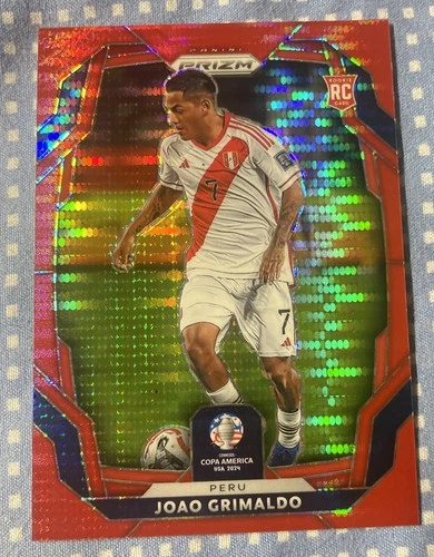 Joao Grimaldo 2024 Panini Prizm Copa America Red Pulsar /125