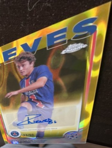Joao Neves 2024 Topps Chrome Gold Refractor /50