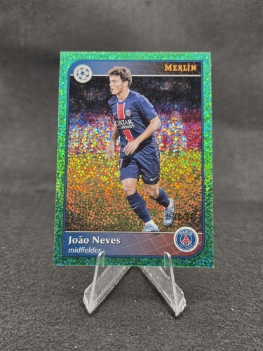 Joao Neves 2024 Topps Chrome Merlin Green Speckle Refractor /99