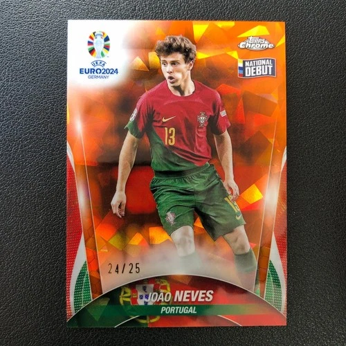 Joao Neves 2024 Topps Chrome Sapphire Orange /25