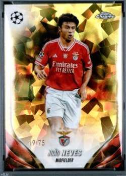 Joao Neves 2023 Topps Chrome Sapphire Yellow /75