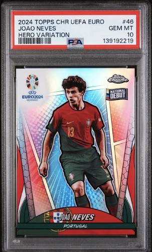 Joao Neves 2024 Topps Chrome UEFA Euro