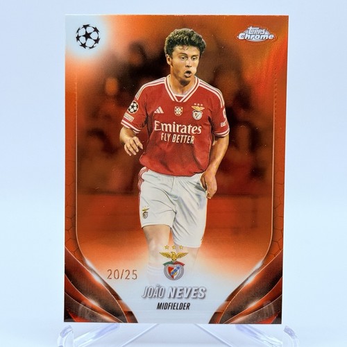Joao Neves 2023 Topps Chrome UEFA Fire Burst /25