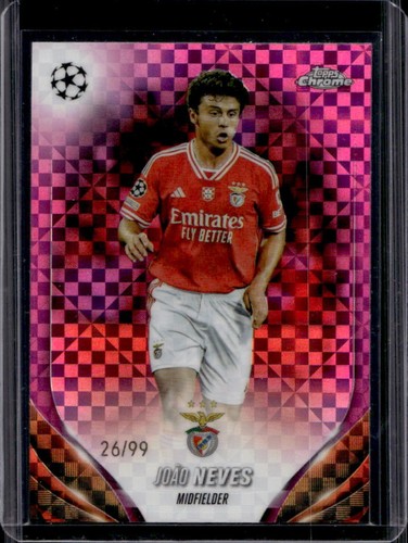 Joao Neves 2023 Topps Chrome UEFA Magenta X Fractor /99