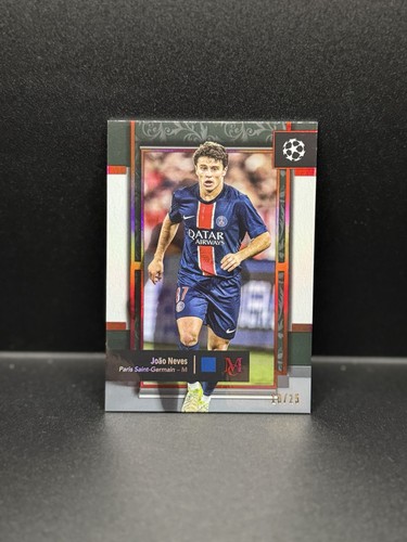 Joao Neves 2024 Topps Collezione Museum UEFA Rubino /25
