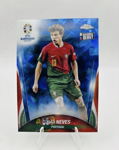 Joao Neves 2024 Topps Cromo UEFA Euro Zafiro #46