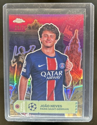 Joao Neves 2024 Topps Cromo UEFA Magenta Refractor /75