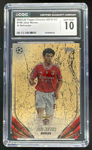 Joao Neves 2023 Topps Cromo UEFA Refractor #146