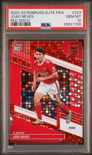 Joao Neves 2022 Panini Donruss Elite Red Disco
