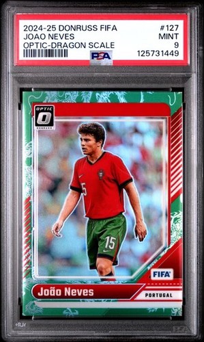 Joao Neves 2024 Panini Donruss FIFA Dragon Scale Prizm /8