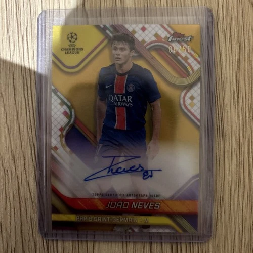 Joao Neves 2024 Topps Finest Gold Refractor /50