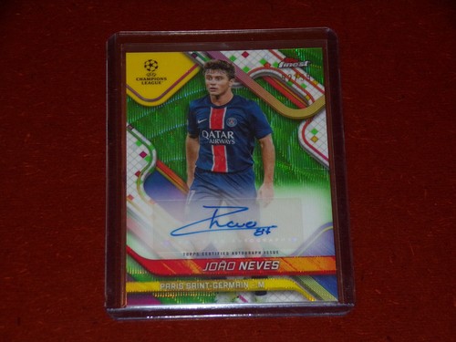 Joao Neves 2024 Panini Finest Neon Green Wave Rifrattori /99