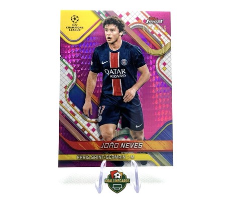 Joao Neves 2024 Topps Finest Pink Prism /125