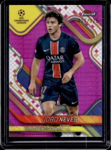 Joao Neves 2024 Topps Finest Pink Prism Refractor /125