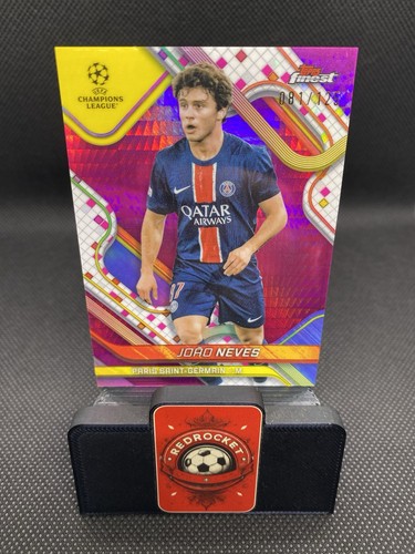 Joao Neves 2024 Topps Finest Rosa Iper Rifrattore /125