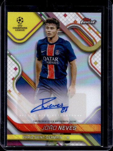 Joao Neves 2024 Topps Finest UEFA