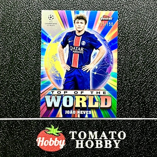 Joao Neves 2024 Topps Finest UEFA Blue Refractor /150