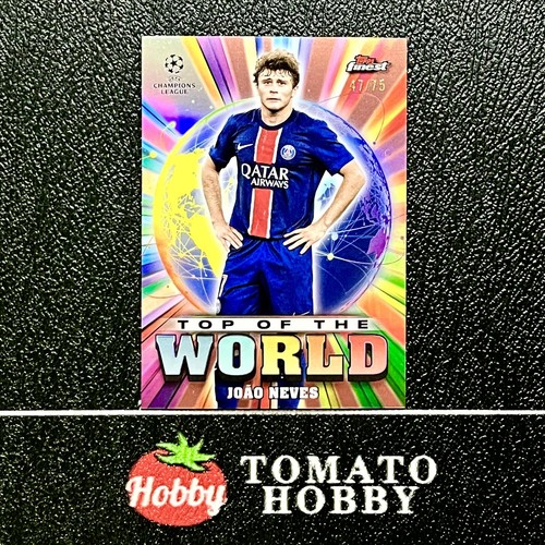 Joao Neves 2024 Topps Finest UEFA Oro Rosa /75