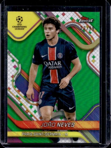 Joao Neves 2024 Topps Finest Verde Refractor /99