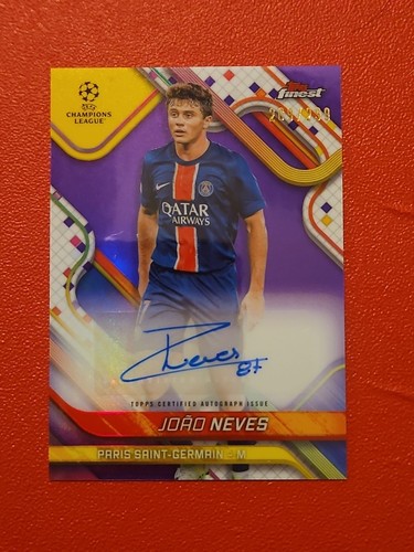 Joao Neves 2024 Topps Finest Viola Rifrattore /299