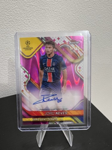 Joao Neves 2024 Topps Finest Violet Refractor /75