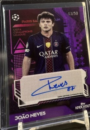 Joao Neves 2025 Topps Knockout /50