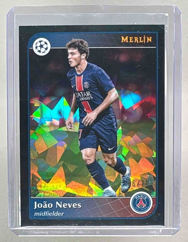 Joao Neves 2024 Topps Merlin Chrome Atomic Black Refractor /10