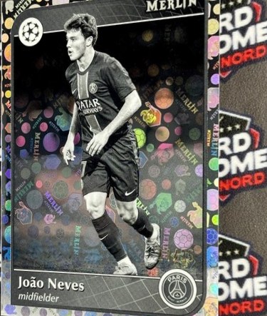 Joao Neves 2024 Topps Merlin Chrome Black & White /35