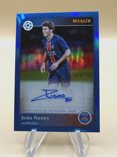 Joao Neves 2024 Topps Merlin Chrome Blue Refractor /150
