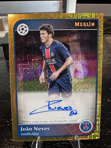 Joao Neves 2024 Topps Merlin Chrome Gold Mojo /50