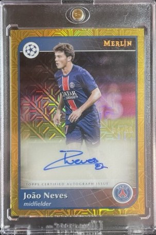 Joao Neves 2024 Topps Merlin Chrome Gold Refractor /50