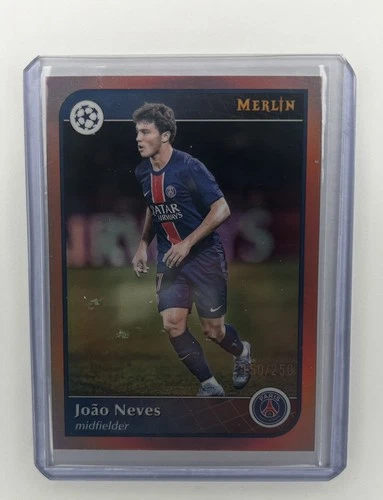 Joao Neves 2024 Topps Merlin Chrome Gold Rosa Refractor /250