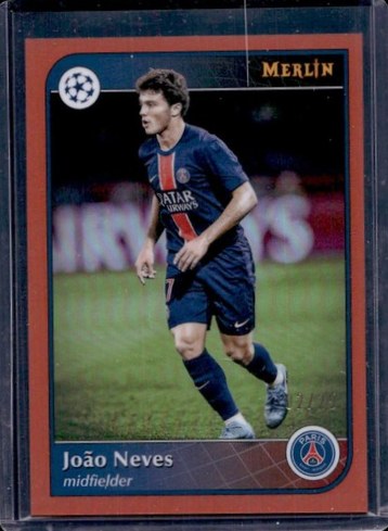 Joao Neves 2024 Topps Merlin Chrome Orange Refractor /25
